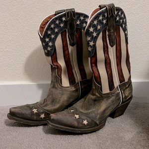 Womens Star Spangled Cowboy Boots